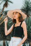 LEXI BUCKLE BASIC TOP (BLACK)