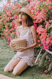 KEIR EYELET HW SHORTS (BLUSH) *Last Few*