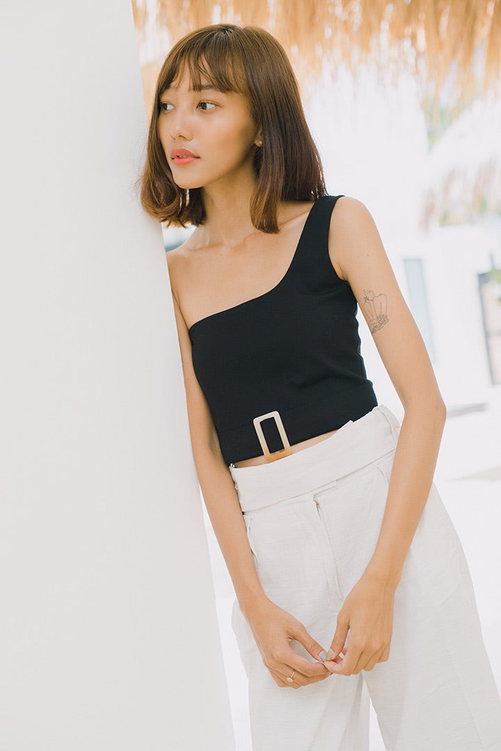 YACHT TOGA BASIC CROP (BLACK)