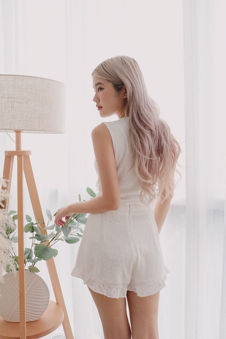 HAVANA SWISS CROP TOP (WHITE)