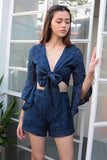 AIDA EYELET TOP (NAVY)