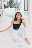 YACHT TOGA BASIC CROP (BLACK)