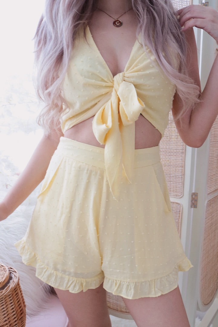 HAVANA SWISS BOW TOP (PALE YELLOW)