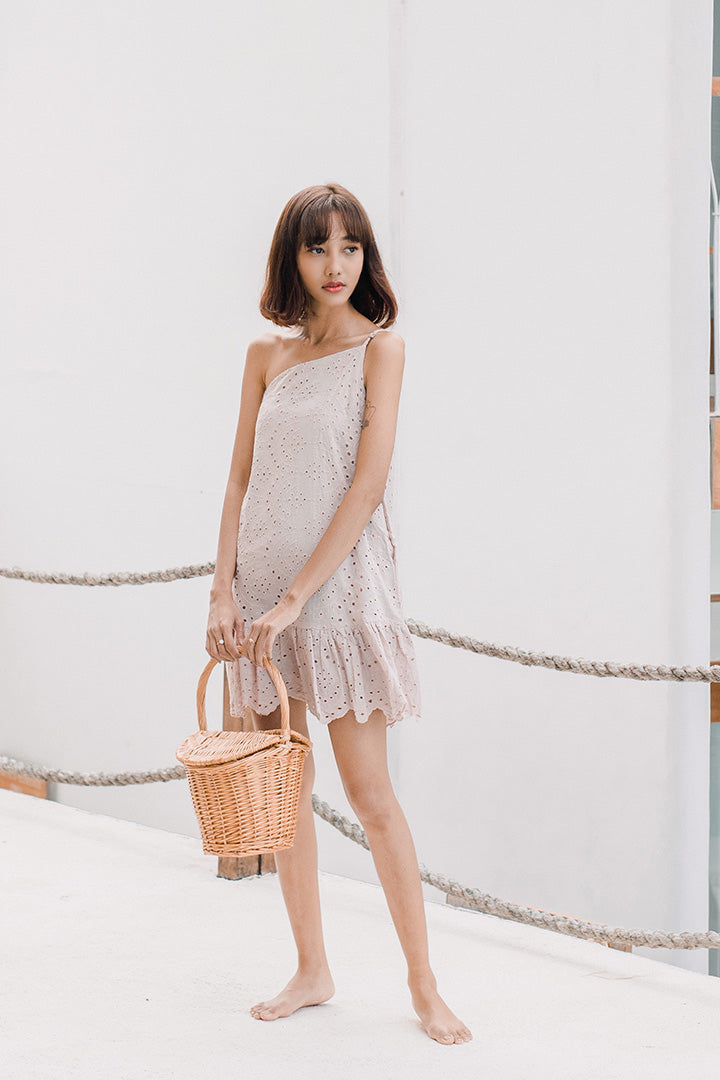 KEIR TOGA EYELET DRESS (BLUSH)*Last Few*