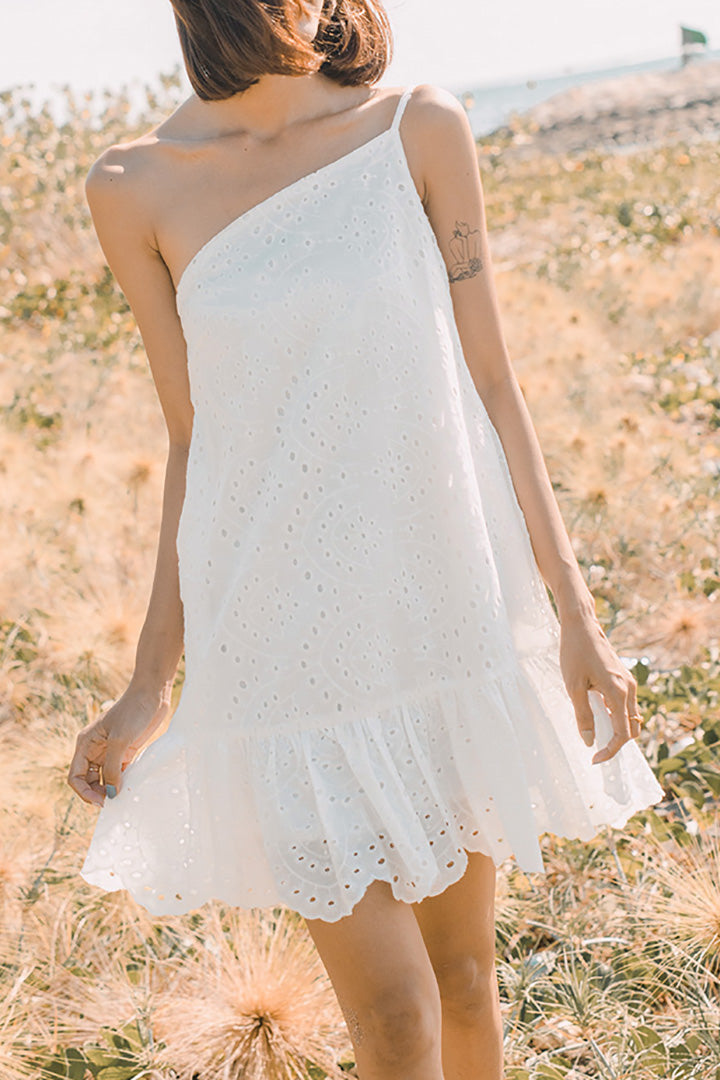 KEIR TOGA EYELET DRESS (WHITE) *Last Few*