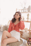 ELIYA 2 WAY BOW TIE TOP (RUST)