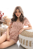 GYPSY FLORA PLAYSUIT (BLUSH)
