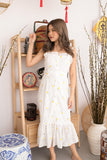 MYSTIC EMBROIDERED MAXI DRESS (YELLOW)