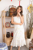 MYSTIC EMBROIDERED MAXI DRESS (YELLOW)
