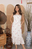 MYSTIC EMBROIDERED MAXI DRESS (RED)
