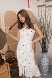 MYSTIC EMBROIDERED MAXI DRESS (RED)