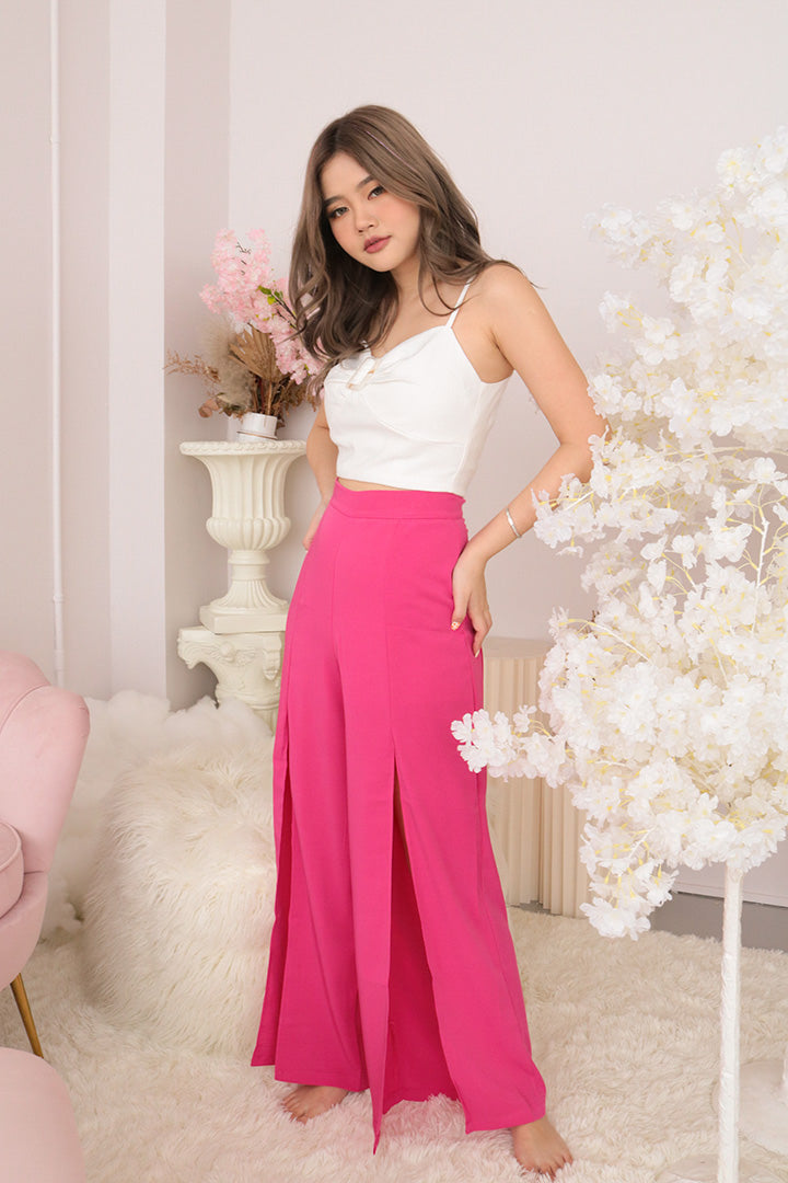 TALEA BUCKLE CAMI TOP (WHITE)