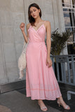 GHIA LACE WRAP AROUND MAXI (FLAMINGO PINK)