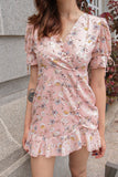 DARLING RUFFLES MINI DRESS (BLUSH)