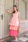 SUNSET POPPIN MAXI DRESS (BLUSH)