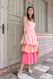 SUNSET POPPIN MAXI DRESS (BLUSH)