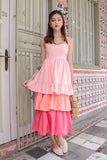 SUNSET POPPIN MAXI DRESS (BLUSH)