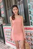 MERCI EMBROIDERED DRESS (BLUSH)