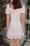 ASHE EYELET SCALLOP SKIRT (WHITE)