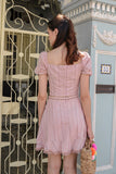KASHIMA EYELET BOW TOP (BLUSH) *Last Few*