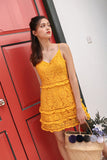 ODYSSEY CROCHET CAMI DRESS (MUSTARD) *Last Few*
