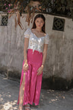 KEYHOLE EYELET CROP (WHITE) *Last Few*