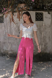 KEYHOLE EYELET CROP (WHITE) *Last Few*