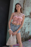 SUGAR LACE EYELET TOP (BLUSH)