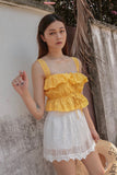 SUGAR LACE EYELET TOP (SUN)