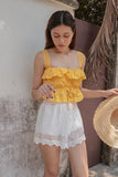 SUGAR LACE EYELET TOP (SUN)