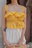 SUGAR LACE EYELET TOP (SUN)