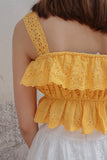SUGAR LACE EYELET TOP (SUN)