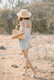 AKILA BUCKLE BASIC DRESS (SEAFOAM)